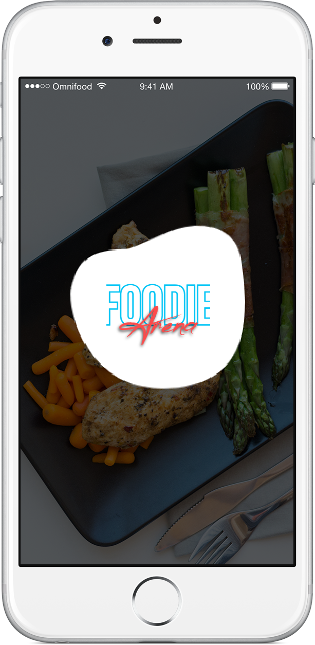 Foodie Arena app on iPhone